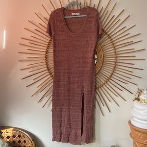 Free People XL sweater dress with slit to mid thigh